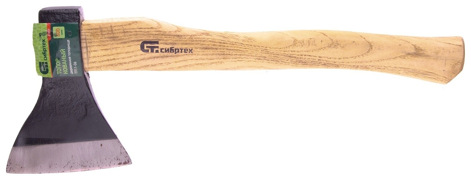 Топор тп11-06, 600 г, в сборе, кованый, деревянное топорище  Сибртех