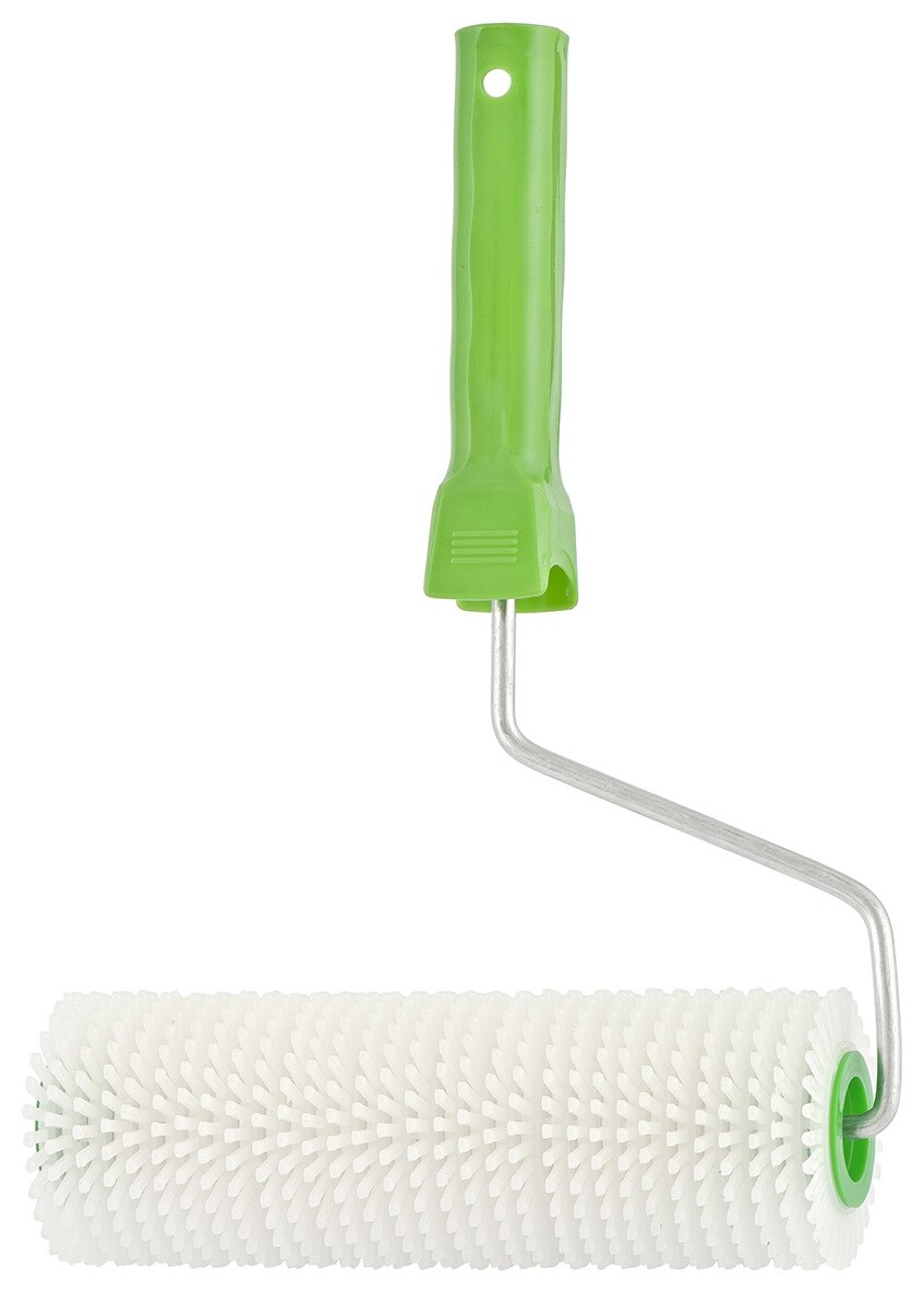 Валик игольчатый для наливных полов с ручкой, 200 мм  Сибртех