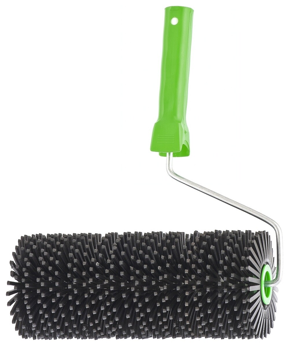 Валик игольчатый по бетону с ручкой, 240 мм  Сибртех