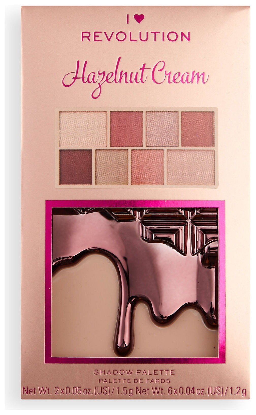 Палетка теней для век Hazelnut Cream Mini Chocolate Eyeshadow Palette  I Heart Revolution