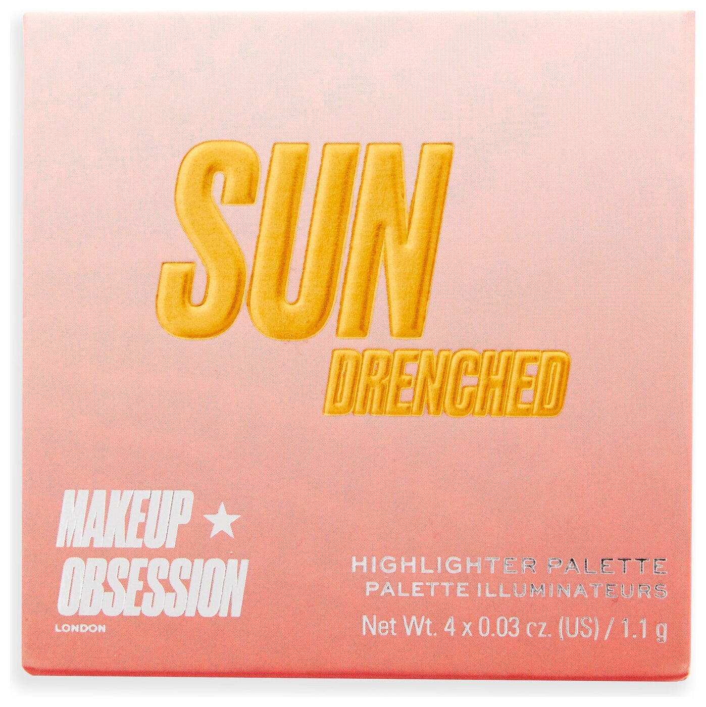 Палетка хайлайтеров Glow Crush Highlighter Palette Sun Drenched  Makeup Obsession