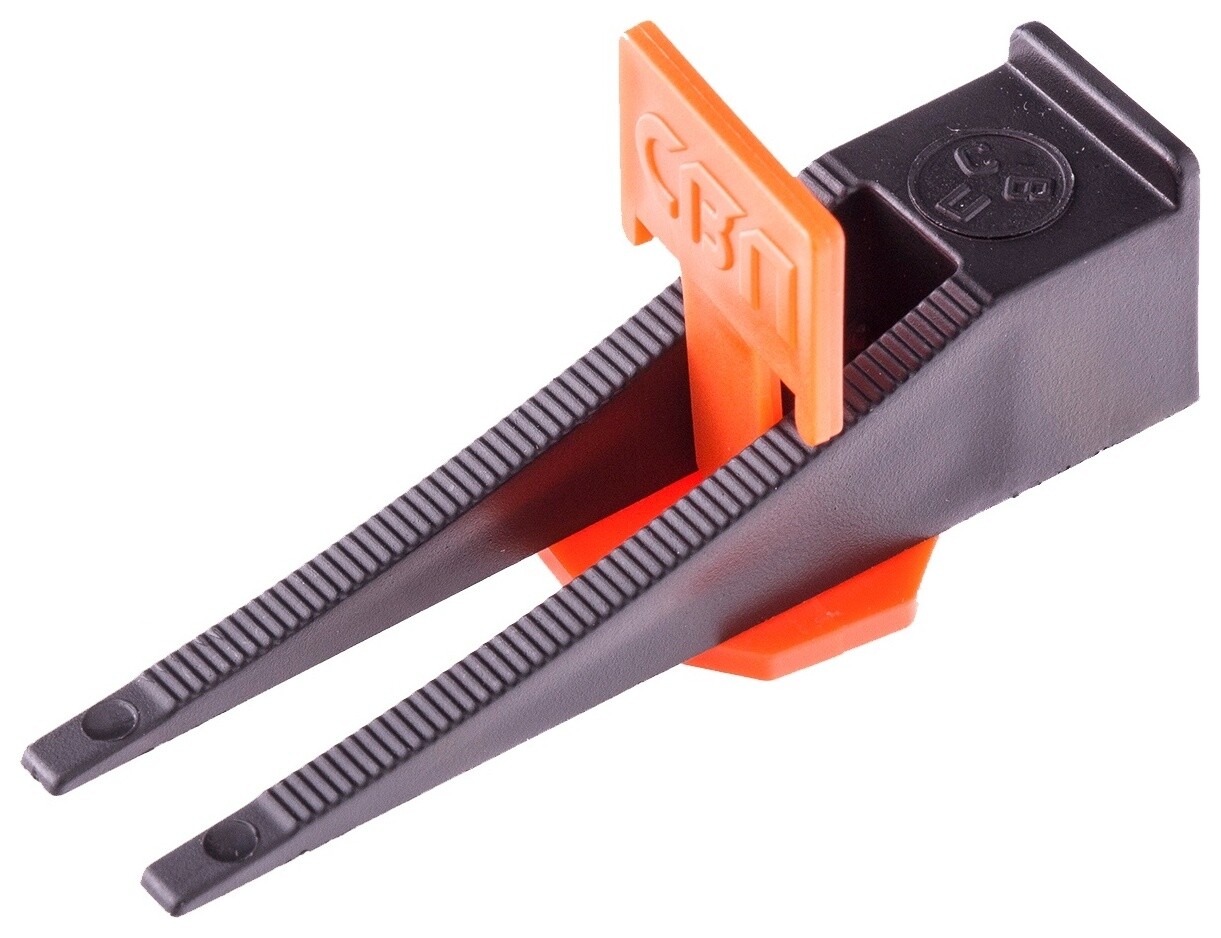 Система выравнивания плитки СВП - комплект: зажим + клин 250/250 шт Сибртех