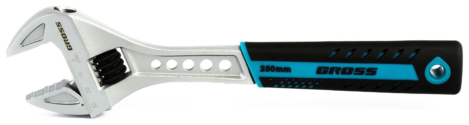 Ключ разводной, 250 мм, Crv, двухкомпонентная ручка