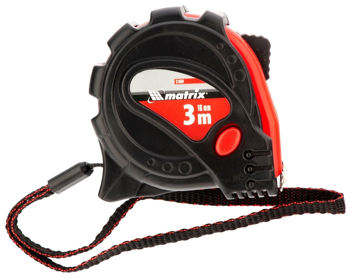 Рулетка Status Magnet 3 Fixations, 3 м х 16 мм, обрезиненный корпус, зацеп с магнитом  Matrix (Матрикс)