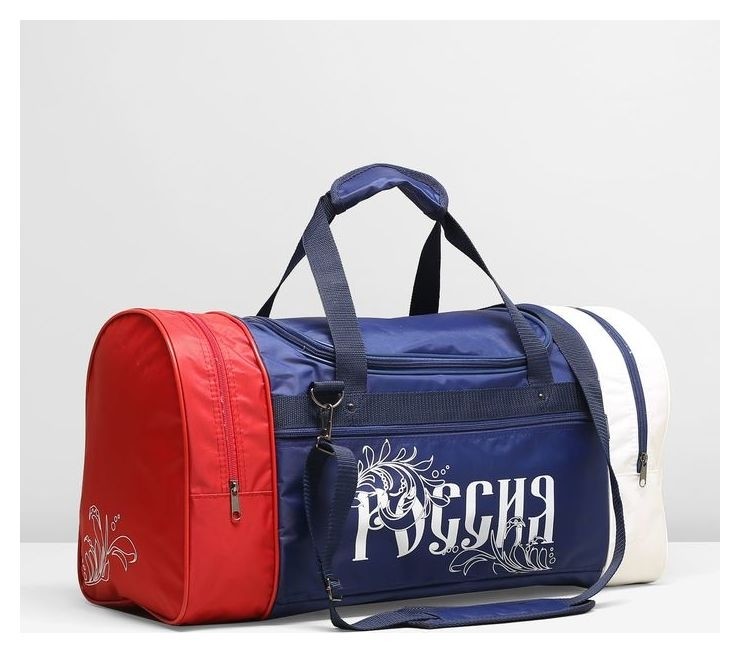 

Сумка спортивная, 3 отдела на молниях, наружный карман, цвет синий