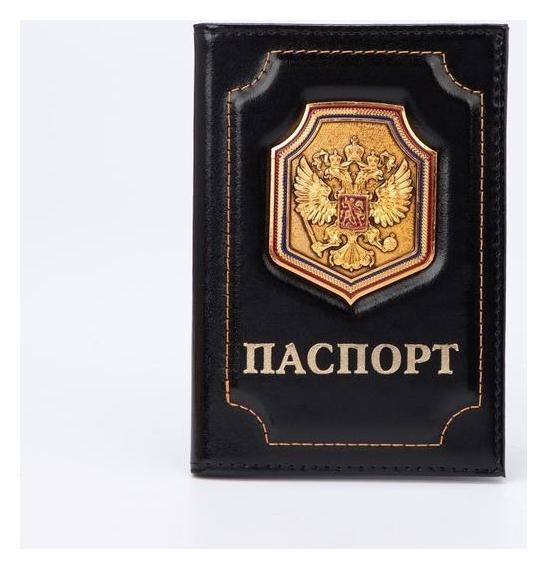 

Обложка для паспорта, цвет чёрный