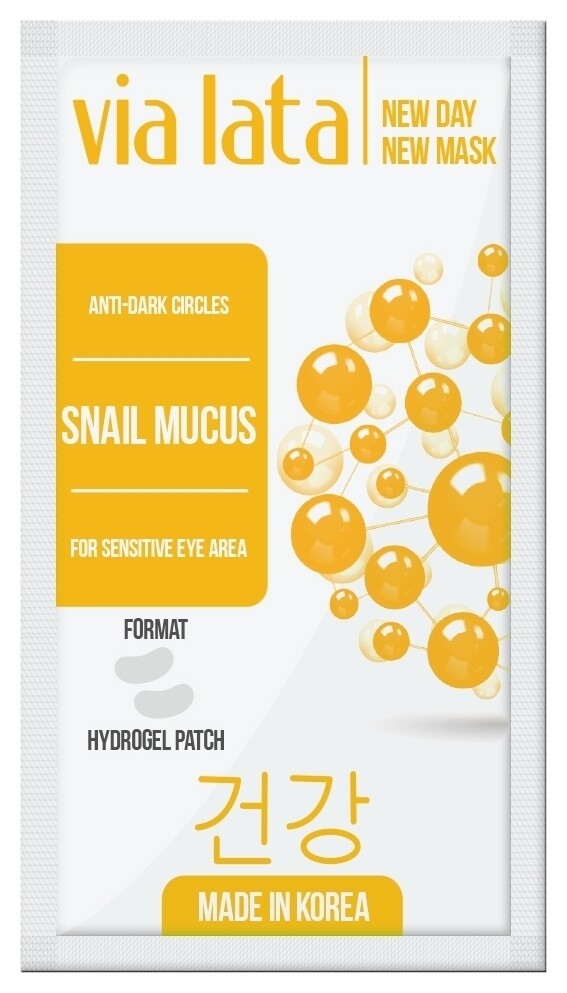 Патчи для глаз SNAIL MUCUS  Via Lata