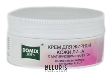 Крем для жирной кожи лица с матирующим эффектом Domix Green Professional