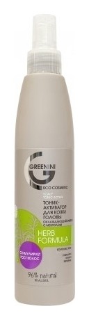 Тоник-активатор для кожи головы Herb Formula  Greenini