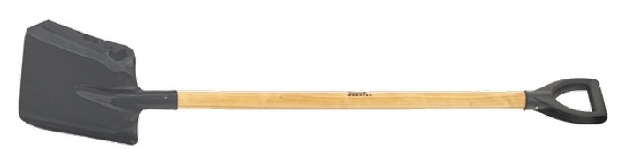 Лопата совковая, 230 х 265 х 1340 мм, деревянный лакированный черенок