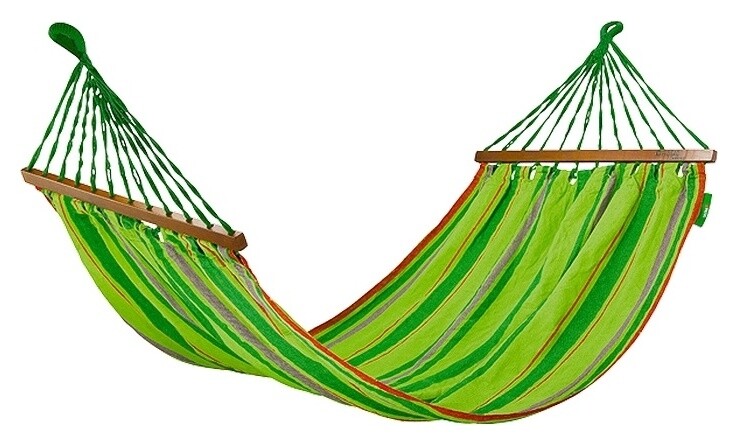 Гамак 200 х 100 см, с деревянными планками Camping  Palisad