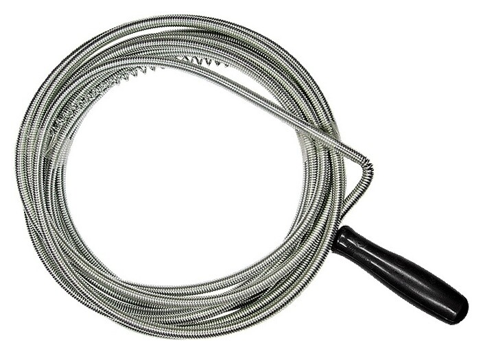 Трос для прочистки труб, L-5 м, D 6 мм  Сибртех
