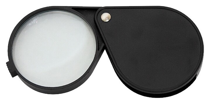 Лупа складная, карманная, 6 кратная, D 60 мм  Sparta