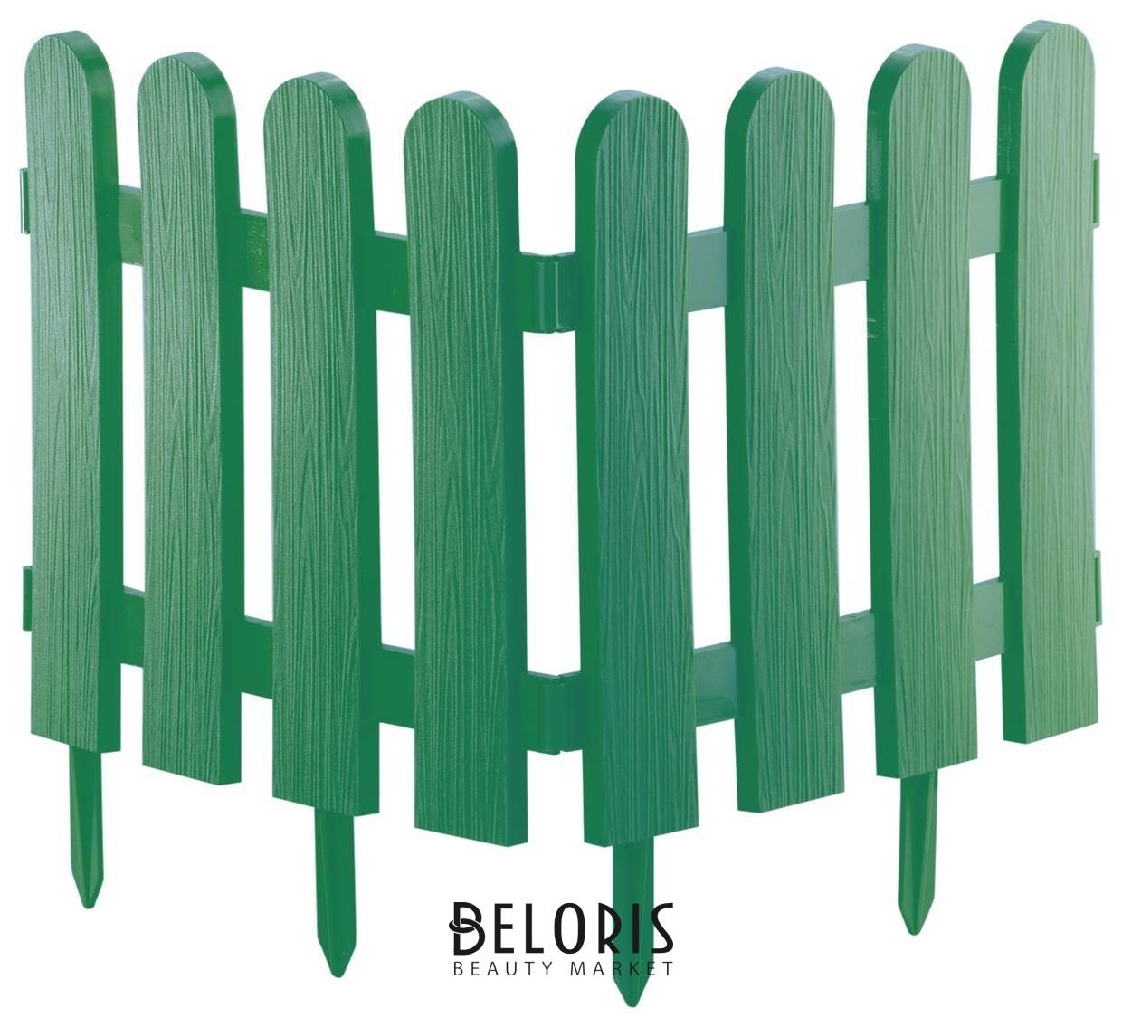 Забор декоративный Классика, 29 х 224 см, зеленый Palisad