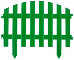 Забор декоративный "Винтаж", 28 х 300 см, зеленый Palisad