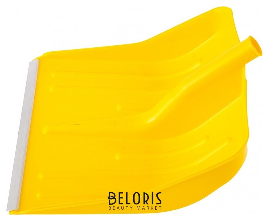 Лопата для уборки снега пластиковая, желтая, 420 х 425 мм, без черенка Сибртех