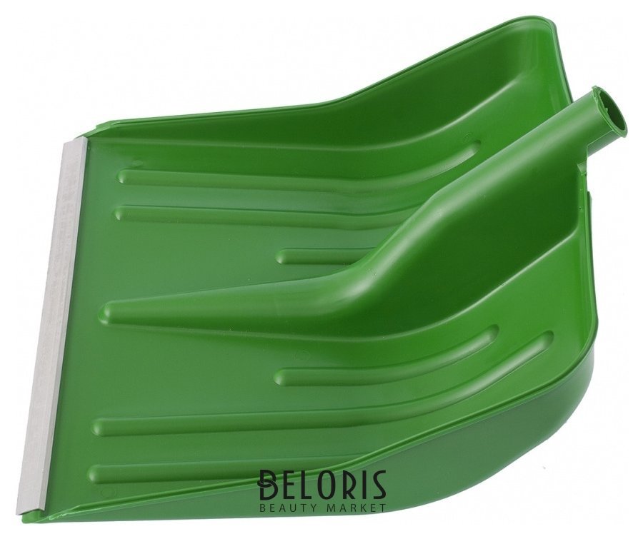 Лопата для уборки снега пластиковая, зеленая, 420 х 425 мм, без черенка Сибртех