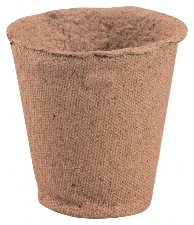 Горшочек для рассады, 80 х 80 мм, торфяной, 10 шт Russia