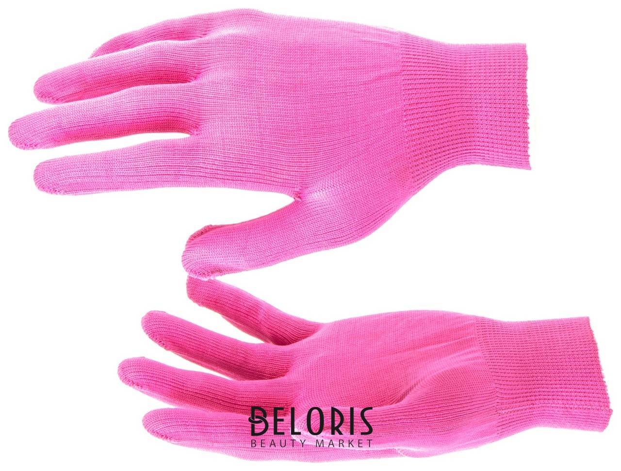 Перчатки нейлон, 13 класс, цвет розовая фуксия, L россия Russia