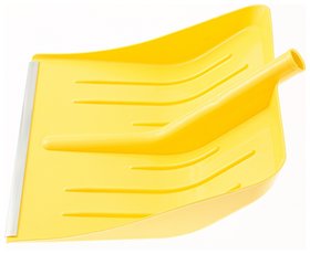 Лопата для уборки снега пластиковая, желтая, 400 х 420 мм, без черенка Сибртех