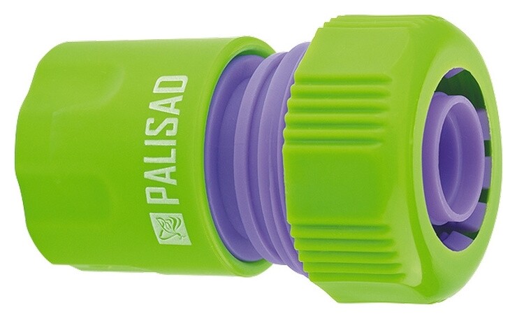 Соединитель пластмассовый, быстросъемный для шланга 3/4 Palisad