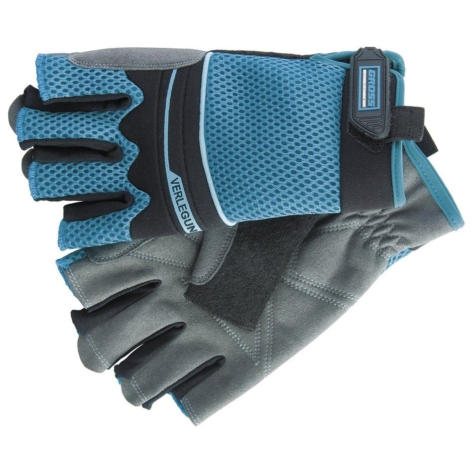 Перчатки комбинированные облегченные, открытые пальцы, Aktiv, L