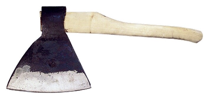 Топор кованный, в сборе, 1900/2100 г, деревянное топорище, 500 мм, М2, "Мясоруб", г. вача россия Russia