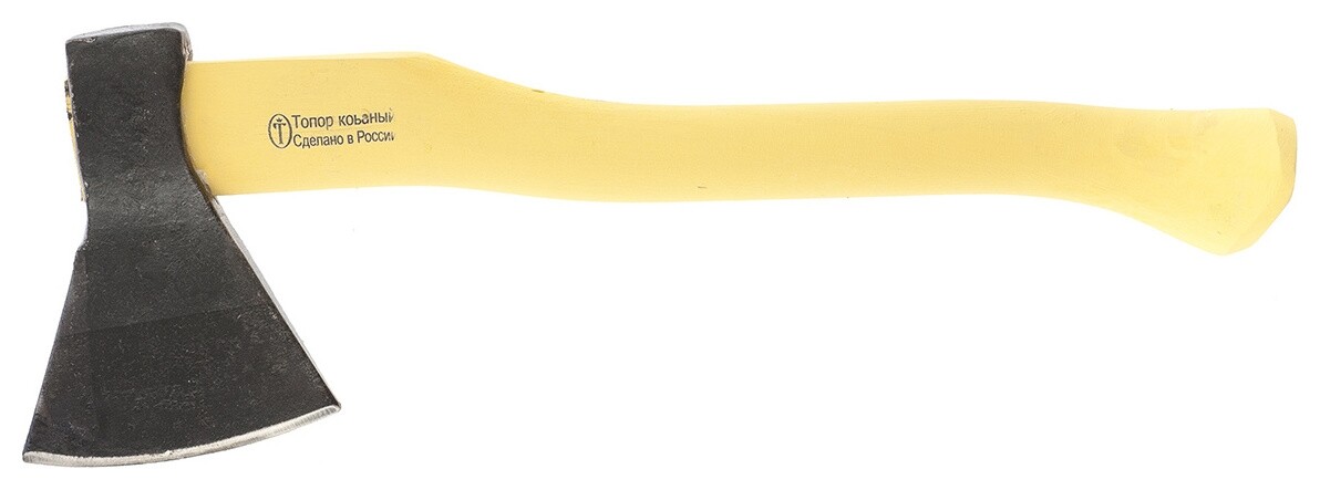 Топор-колун кованный, в сборе, 1350/1600 г, деревянное топорище, 500 мм, (Труд) г. вача россия  Russia