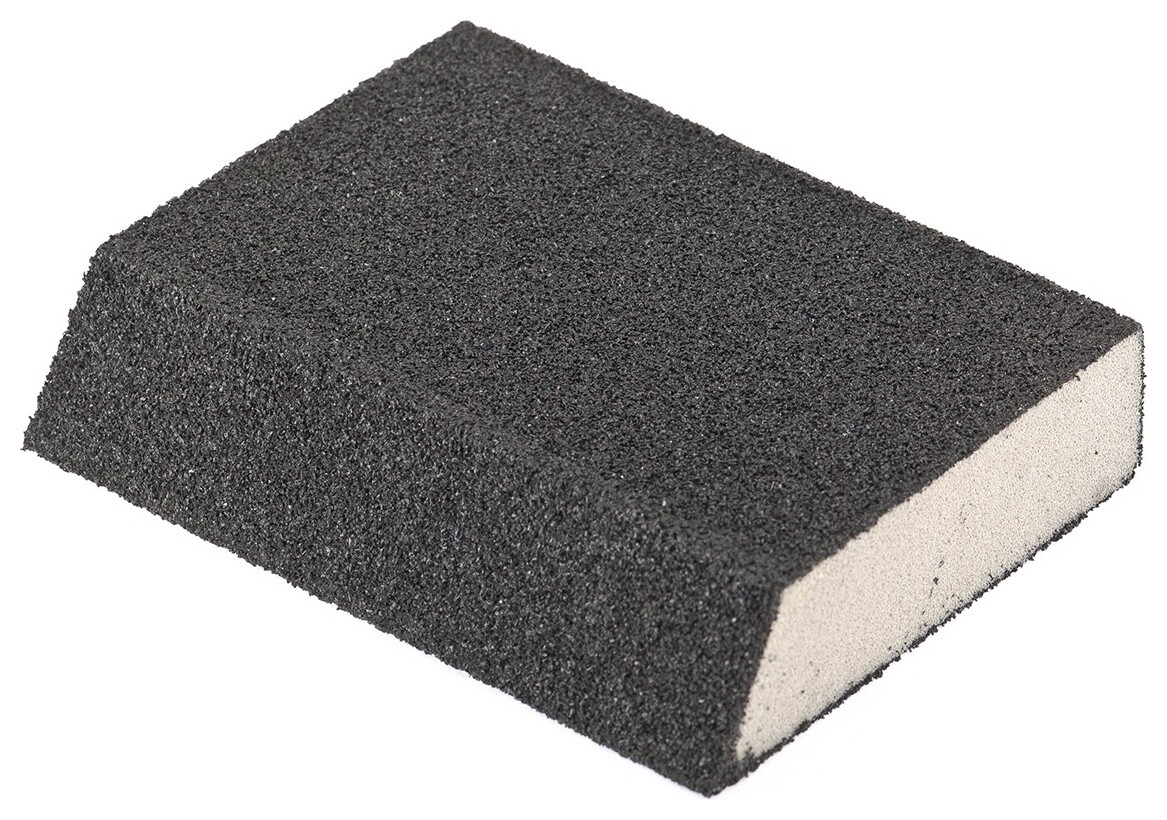 Губка для шлифования, 120 х 90 х 25 мм, трапеция, мягкая, P 60  Matrix (Матрикс)