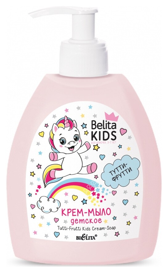 Детское крем-мыло для девочек 3-7 лет Тутти-фрутти-банан Белита - Витекс Belita Kids