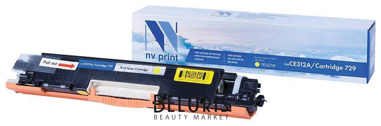 Картридж лазерный NV Print (Nv-ce312a/729y) для HP M175nw/cp1025nw/canon Lbp7010c, желтый, ресурс 1000 страниц Nv print
