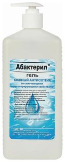 Антисептик-гель для рук спиртосодержащий (60%) с дозатором 1л абактерил-гель, дезинфицирующий, гаа-002 Абактерил