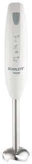 Блендер погружной Scarlett Sc-hb42s09, мощность 700 Вт, 1 скорость, импульсный режим, металл/пластик, белый Scarlett