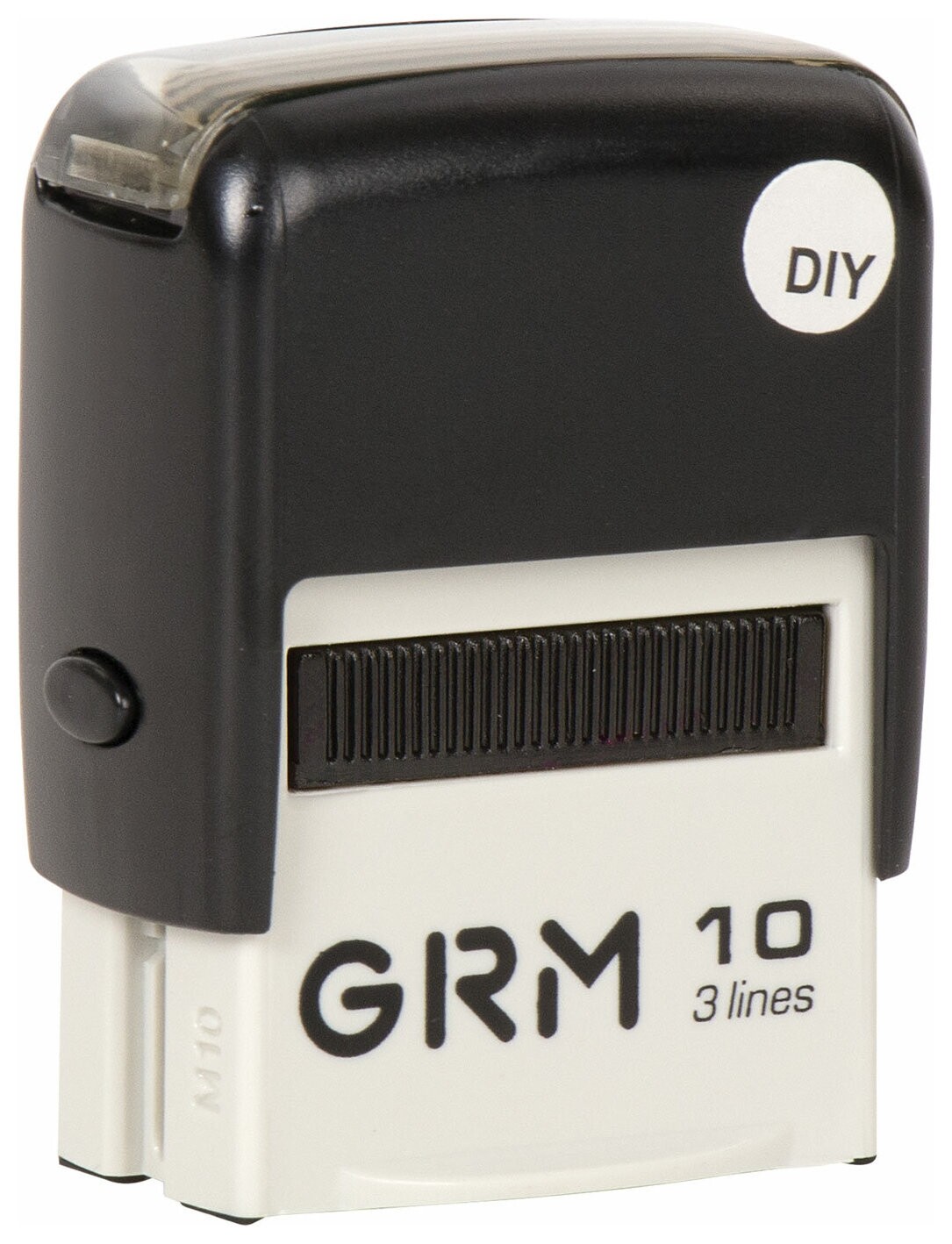 Штамп самонаборный (Мини) 3-строчный, оттиск 26х9 мм синий, GRM 10 Diy, касса В комплекте, 116000000  Grm