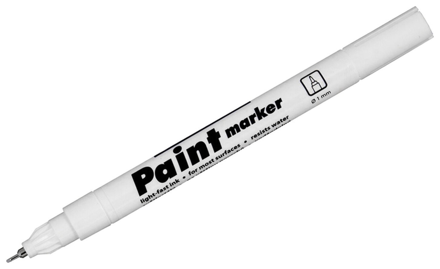 

Маркер-краска лаковый (Paint Marker) белый Centropen, игольчатый наконечник, 0,7 мм, 9211, 5 9211 9900