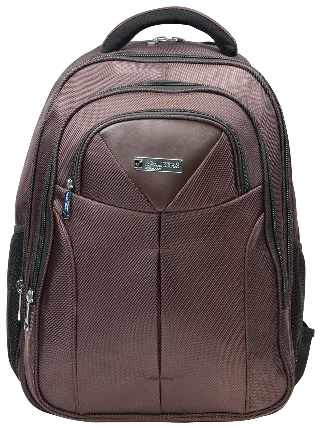 

Рюкзак для школы и офиса Brauberg "Toff", 32 л, размер 46х35х25 см, ткань, коричневый, 224457