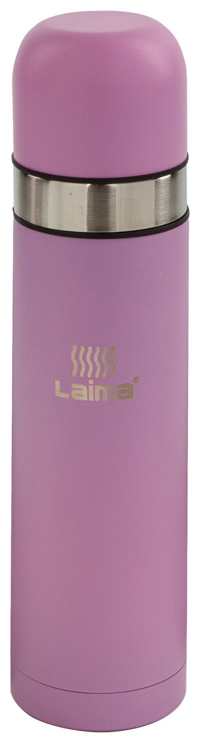

Термос Laima классический с узким горлом (2 чашки) 0,5 л, нержавеющая сталь, розовый, 605120