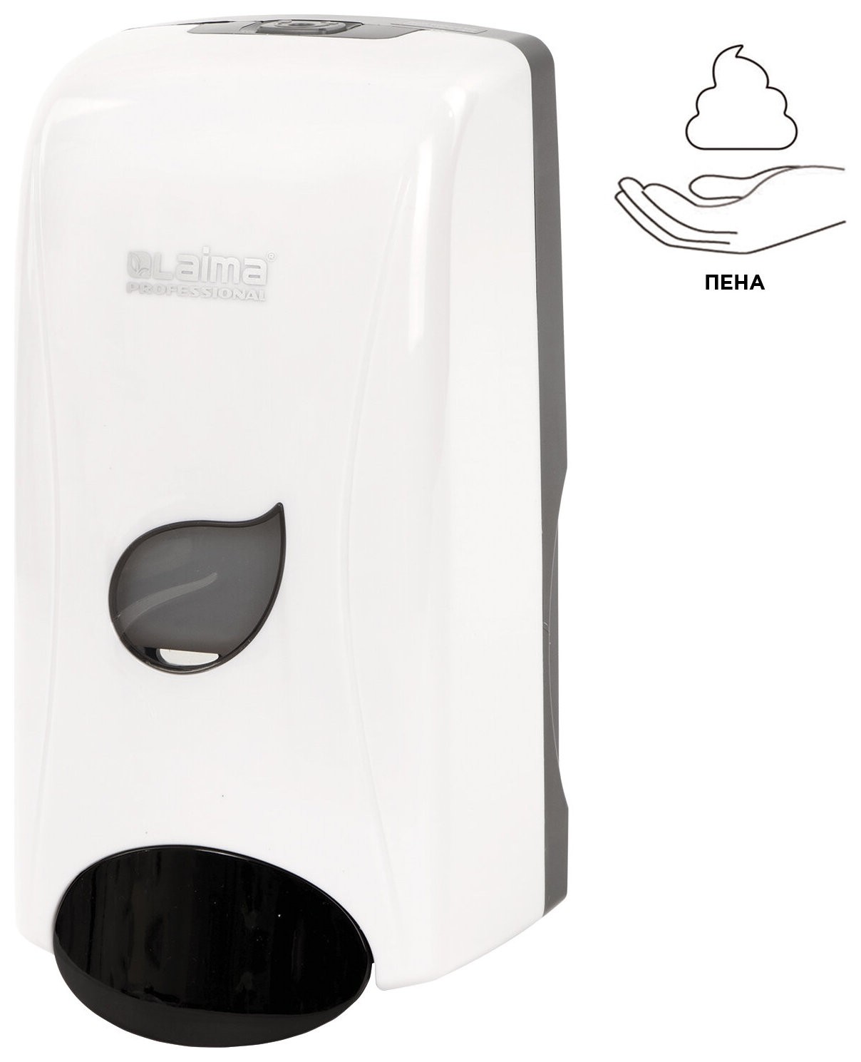 

Диспенсер для мыла-пены Laima Professional Eco, наливной, 1 л, белый, Abs-пластик, 606552