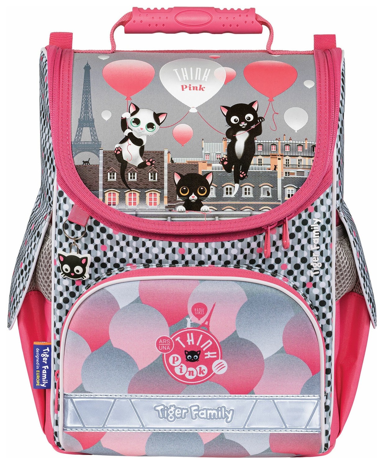 

Ранец Tiger Family для начальной школы, Nature Quest, "Think Pink In Paris", , 270200, Мультиколор