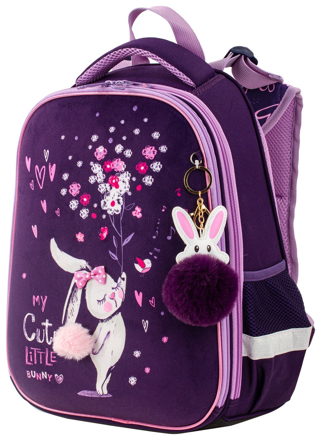 

Ранец Brauberg Premium, 2 отделения, с брелком, "Little Bunny", , 229898, Тёмно-фиолетовый/сиреневый