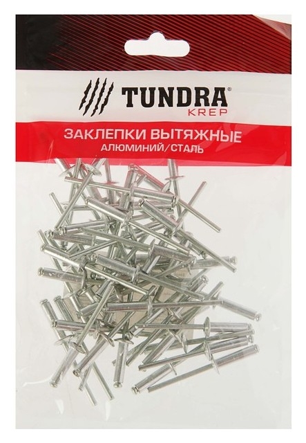 Заклёпки вытяжные Tundra Krep, алюминий-сталь, 50 шт, 4 х 16 мм