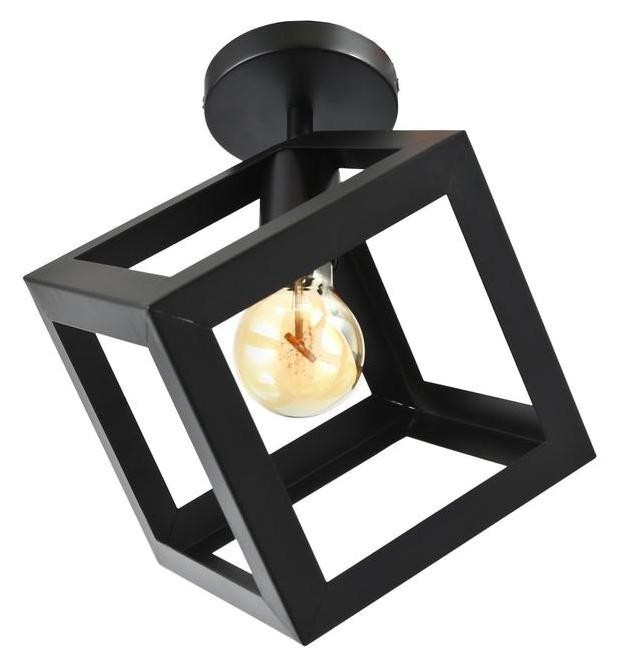 

Люстра потолочная "Куб" черный 1x40w E27 16x16x19 см
