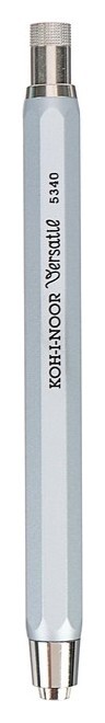 Карандаш цанговый 5.6 мм Koh-i-noor 5340 Versatil, металл/пластик, серебряный корпус  Koh-i-noor
