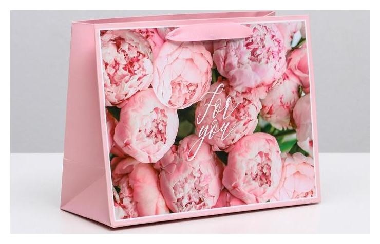 

Пакет ламинированный горизонтальный For You. MS 23 × 18 × 10 см, Розовый