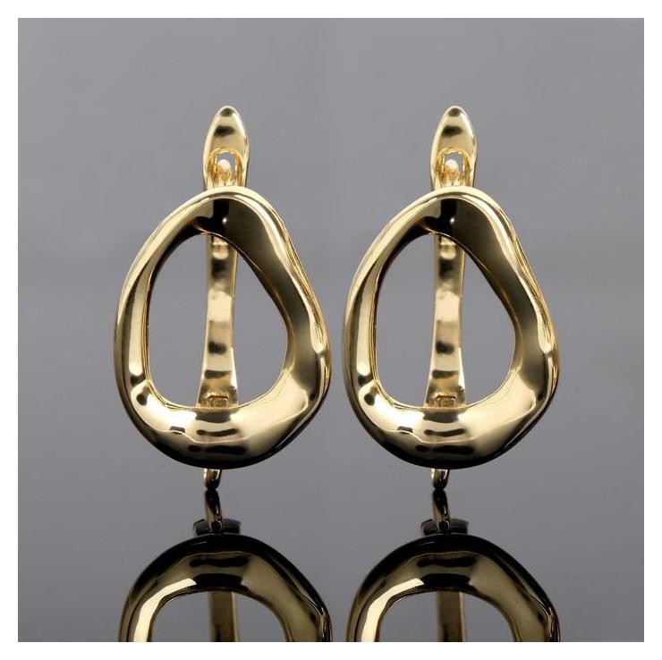 

Швензы родированные "Минимал" геом, цвет золото