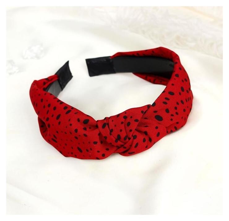 Ободок для волос "Алеста" 2,2 см, мелкий горох отзывы