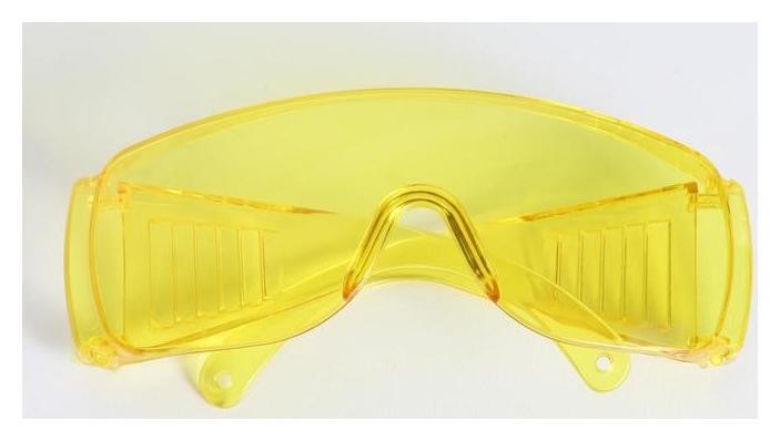 Очки защитные открытого типа, с боковой вентиляцией желтые