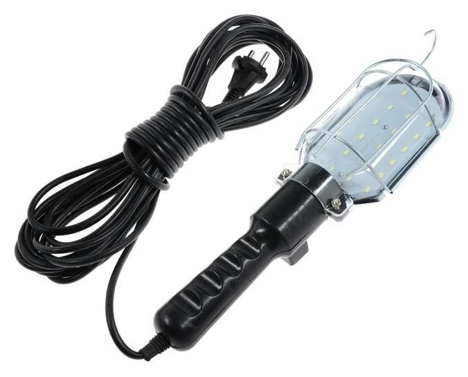 Светильник переносной светодиодный Luazon Lighting с выключателем, 10вт, 24led, 10 м, черный