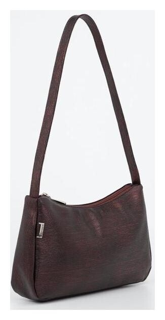 Сумка-багет, отдел на молнии, цвет тёмно-бордовый  El masta