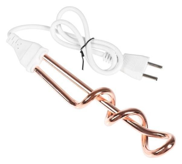 

Электрокипятильник Luazon LEK 08, 750 Вт, расправленная спираль, медь, 220 В, белый